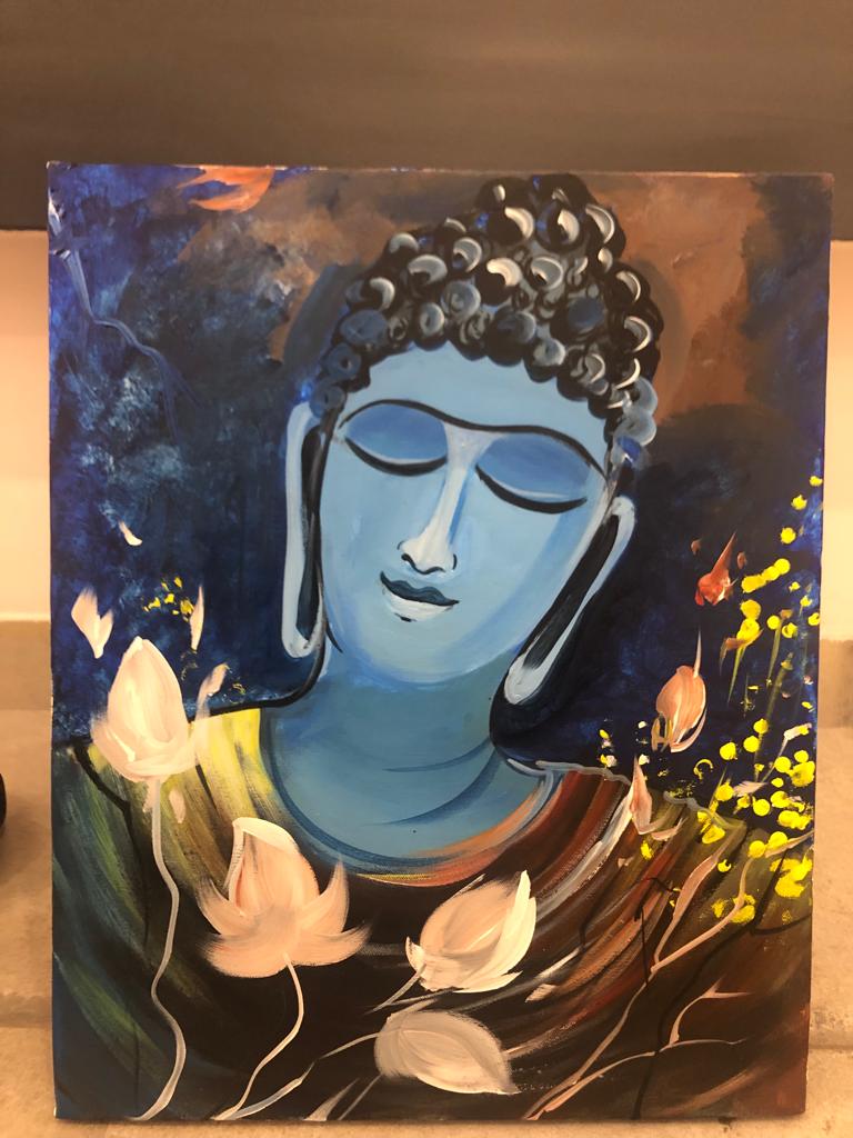 Painting of Buddha by Sarika Baheti